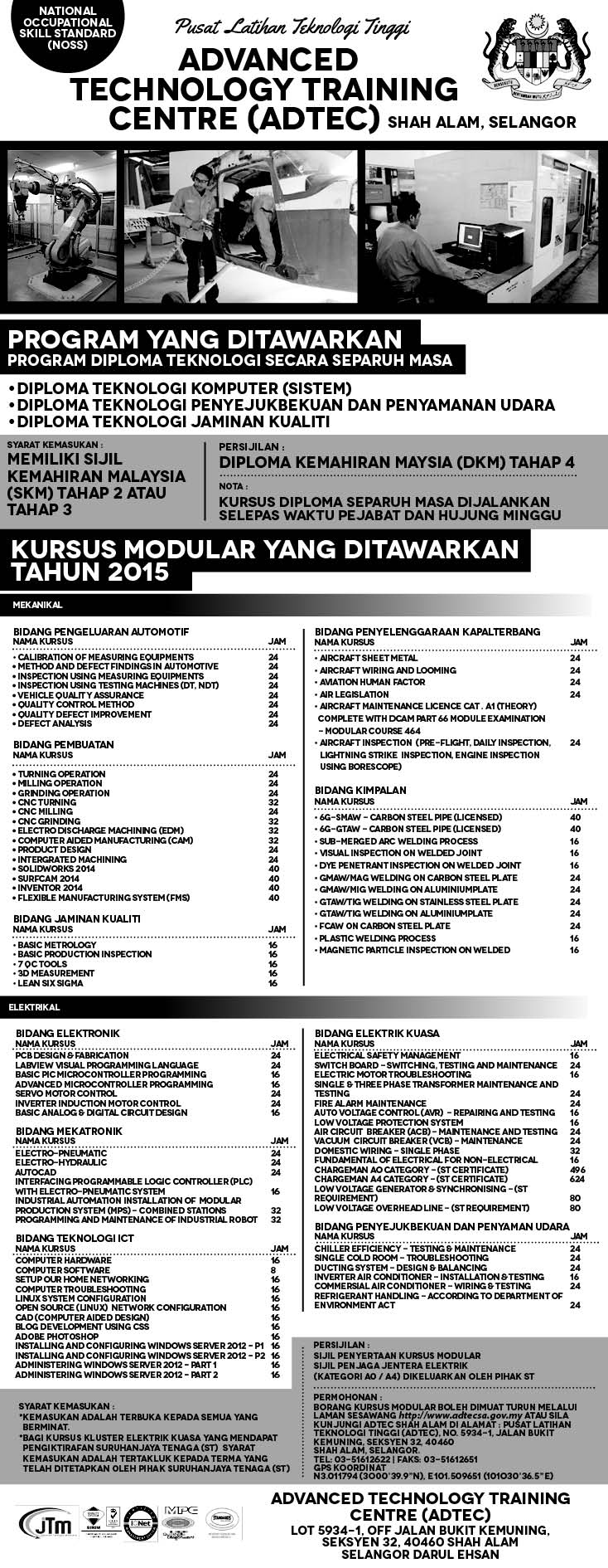 ADTECSA Part Time Course 2015